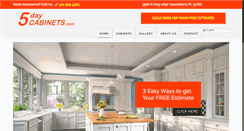 Desktop Screenshot of 5daycabinets.com