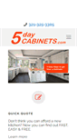 Mobile Screenshot of 5daycabinets.com